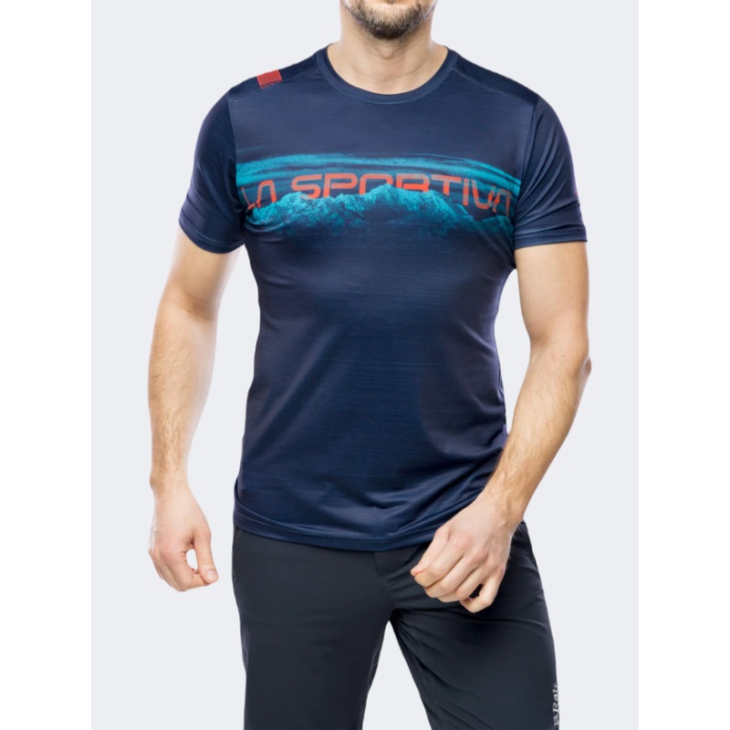 La Sportiva Horizon Men Hiking T-Shirt Deep Sea