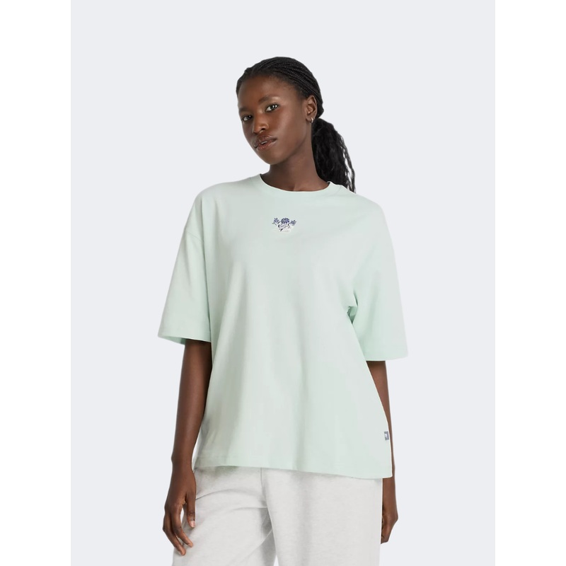 New Balance Athletics Flower Women Lifestyle T-Shirt Clay Ash