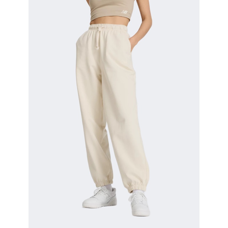 New Balance Athletics French Terry Women Lifestyle Pant Linen