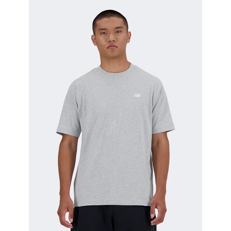 New Balance Essentials Cotton Men Lifestyle T-Shirt Athletic Grey