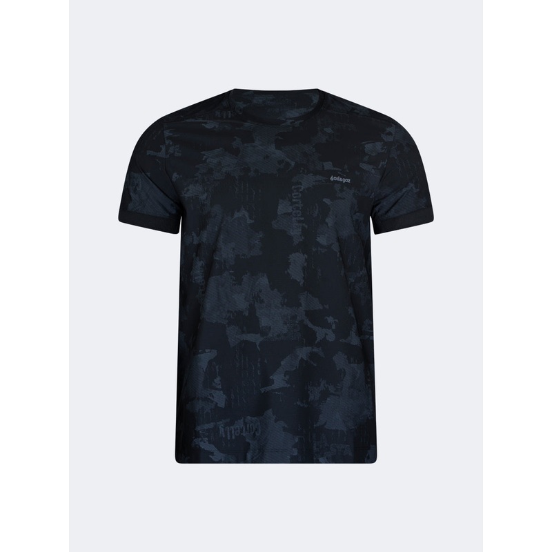 Oil And Gaz Classic Men Lifestyle Camo R-Neck T-Shirt Black