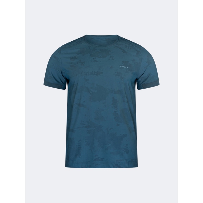Oil And Gaz Classic Men Lifestyle Camo R-Neck T-Shirt Navy