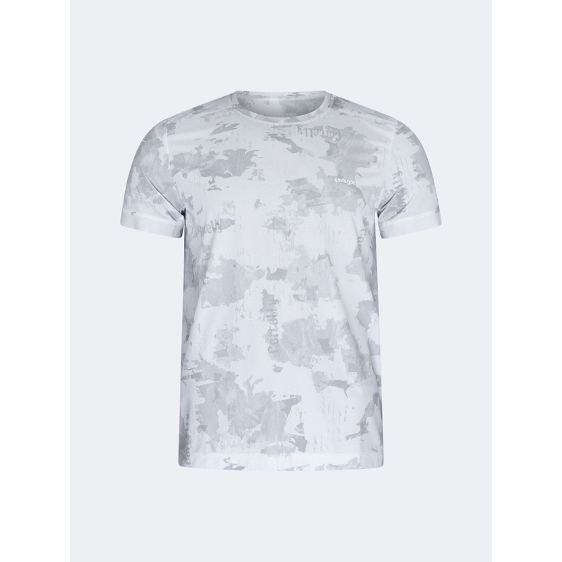 Oil And Gaz Classic Men Lifestyle Camo R-Neck T-Shirt Off White