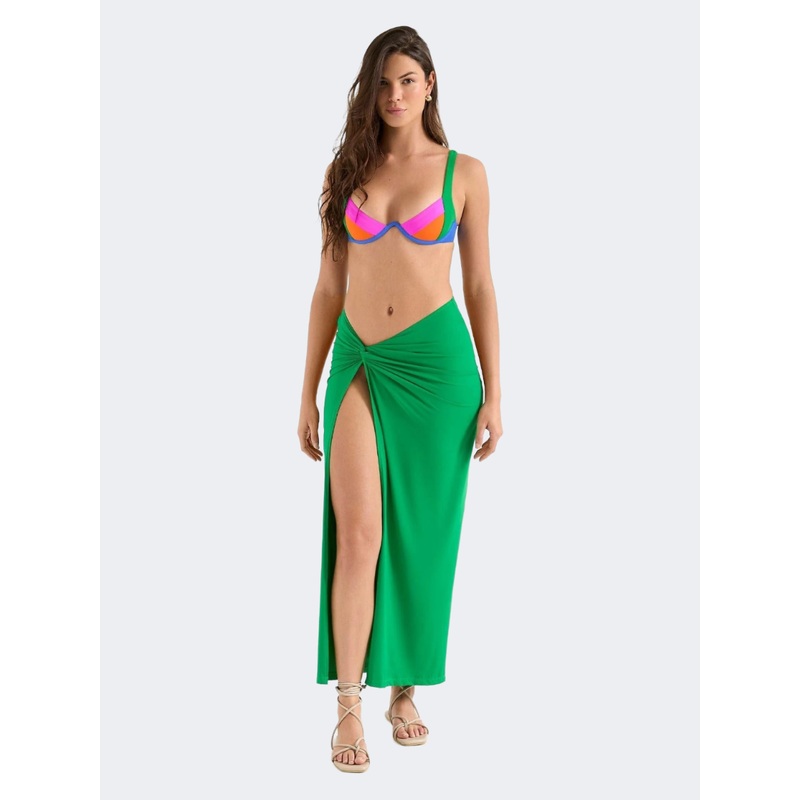 Oneone Siena Long Skirt Women Beach Skirt Mantis Green