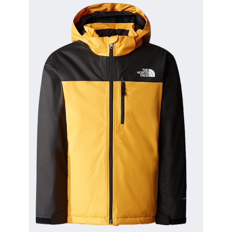 The North Face Snowquest Plus Insulated Kids Skiing Jacket Summit Gold/Black