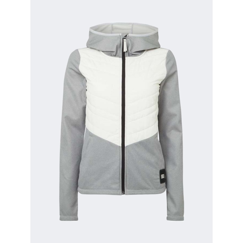 Oneill Athmos Baffle Women Lifestyle Jacket Silver Melee