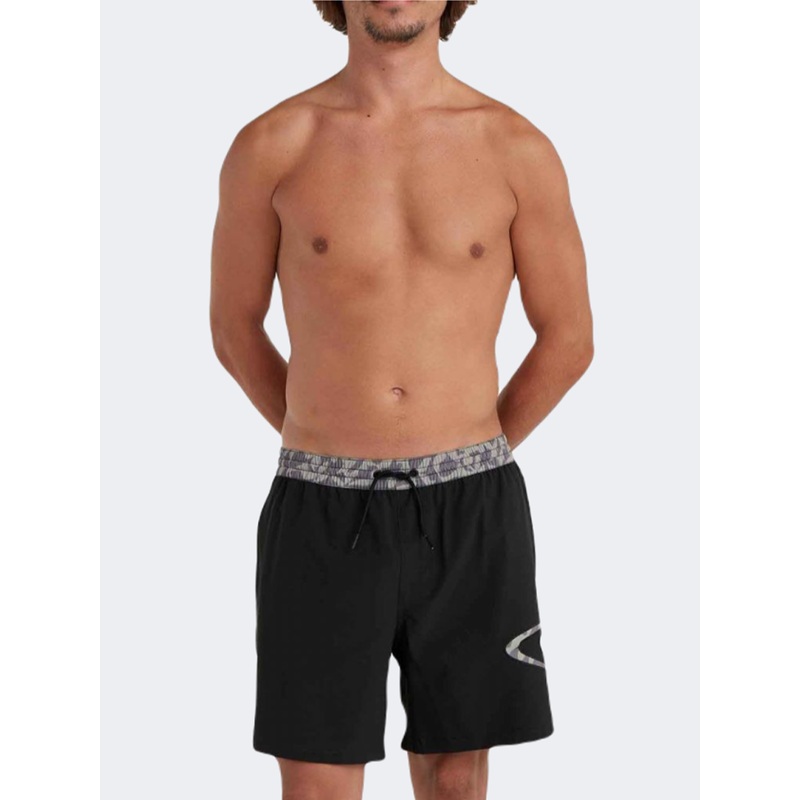 Oneill Cali Ocean Men Beach Swim Short Blackout