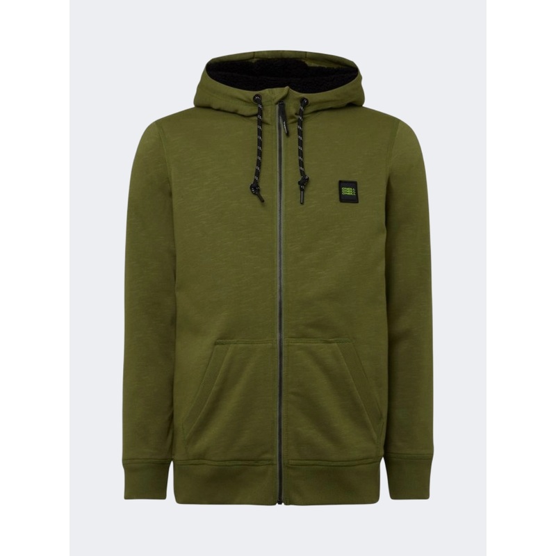 Oneill Essential Full Zip Men Lifestyle Hoody Winter Moss