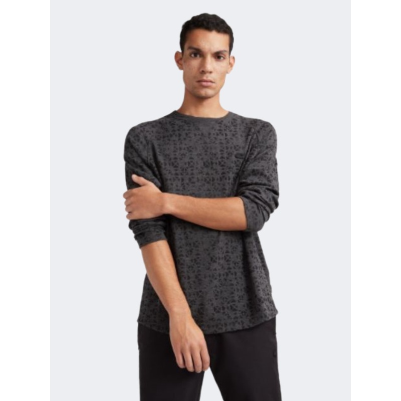 Oneill Waffle Men Lifestyle Long Sleeve Dark Grey Melee