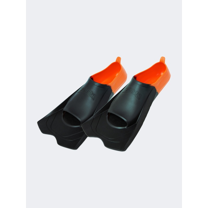 Zoggs Short Blade Eco Kids Swim Fins Black/Orange