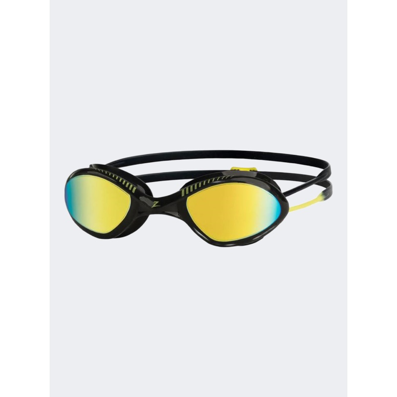 Zoggs Tiger Titanium Unisex Swim Goggles Black/Yellow