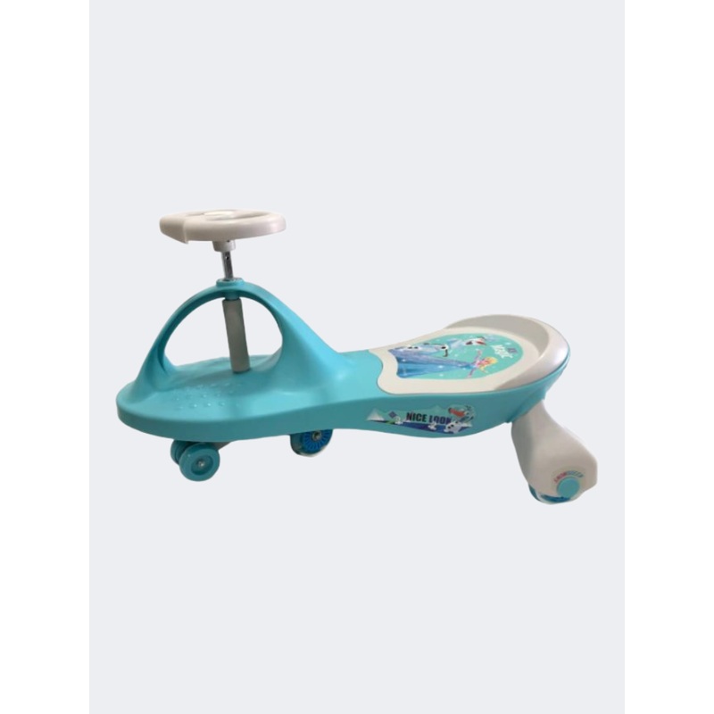 All In Baby Swing Car Bl Princess Wheel+Lgt Kids Outdoor Car Sky Blue/White