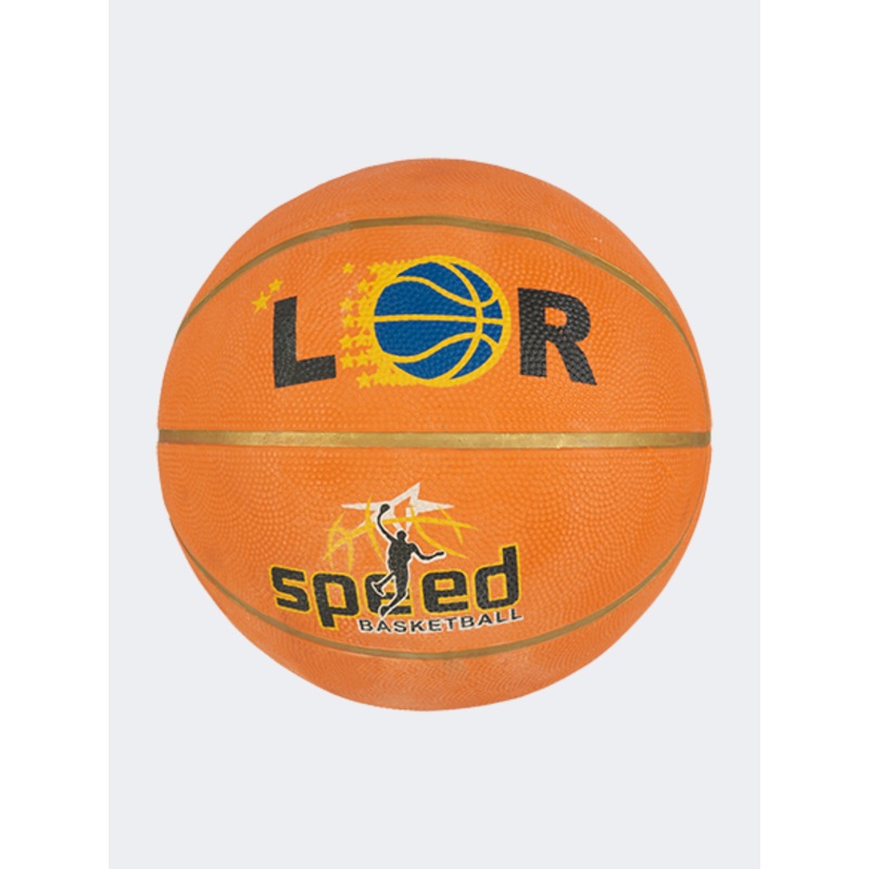 Aln Accessories Rubber Size 7 Basketball Ball Orange/Yellow