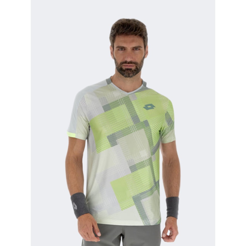 Lotto Tech D1 Men Tennis T-Shirt Light Gray