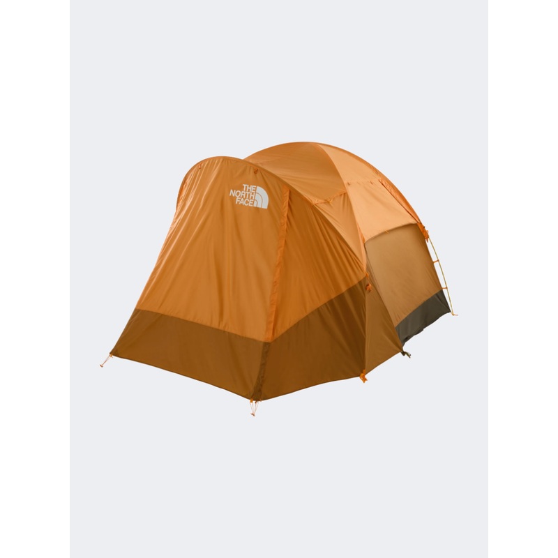 The North Face Wawona 4P Unisex Camping Tent Brown/Orange