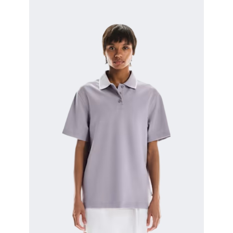 On Courtside Women Tennis Polo Short Sleeve  Lilac