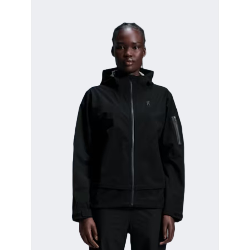On Trek Jacket Women Hiking Jacket Black