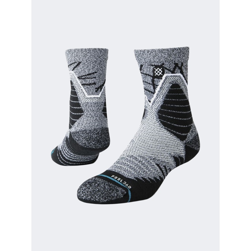 Stance All Ball Quarter Unisex Basketball Sock Grey/Black