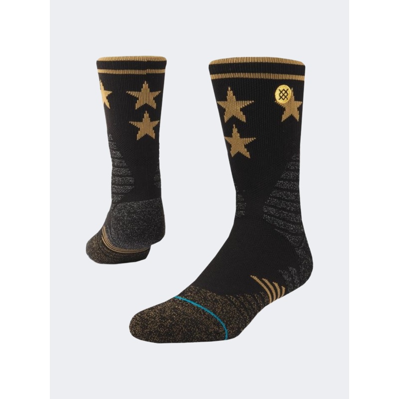 Stance Floor General Ii Unisex Basketball Sock Black/Gold