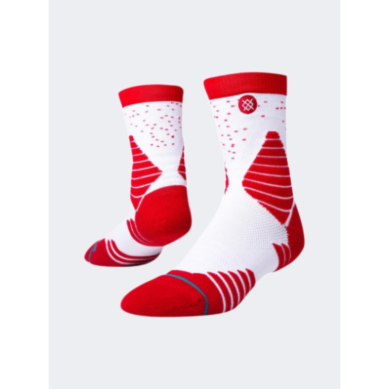 Stance Gameday Quarter Unisex Basketball Sock Red/White