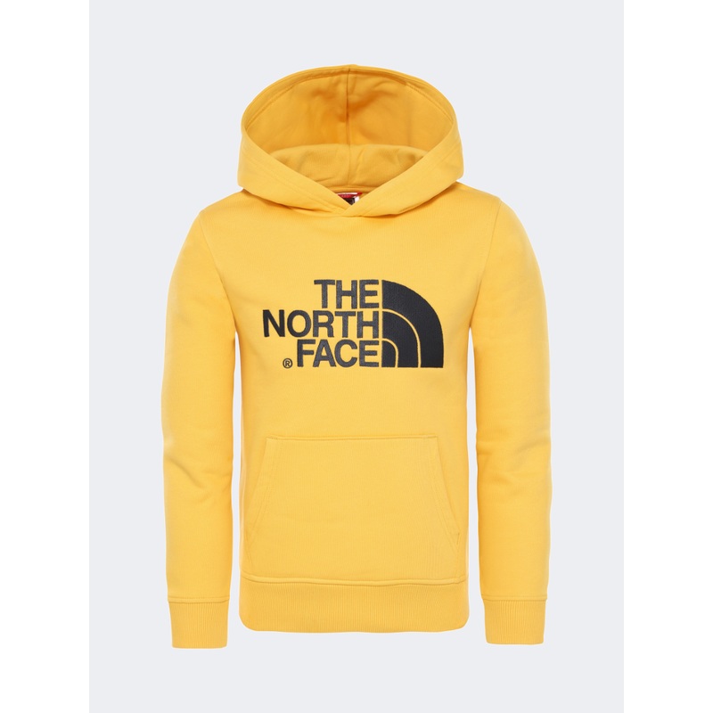 The North Face Drew Peak Pull Over Boys Lifestyle Hoody Yellow