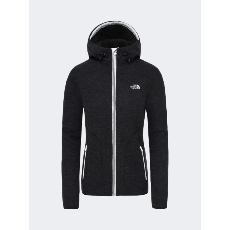 The North Face Zermatt Full Zip Women Lifestyle Hoody Black Heather