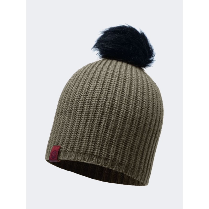 Buff Knitted Hat Adalwolf Women Lifestyle Beanie Brown Taupe