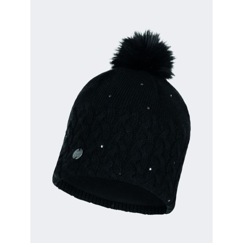 Buff Knitted & Polar Women Lifestyle Beanie Elie Black