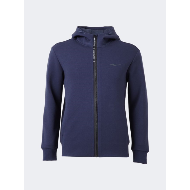 Erke Full Zip Men Training Hoody Dark Blue
