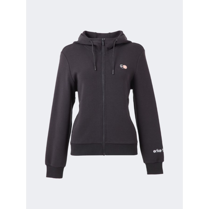 Erke Women Tennis Jacket Black
