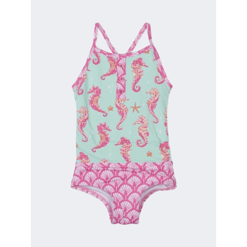 Hatley Fantas Sea Kids-Girls Beach Monokini Multicolor