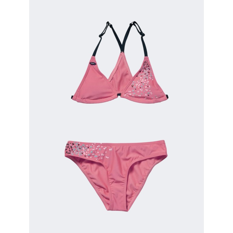 ONeill Triangle Bead Kids-Girls Beach Bikini Set Pink