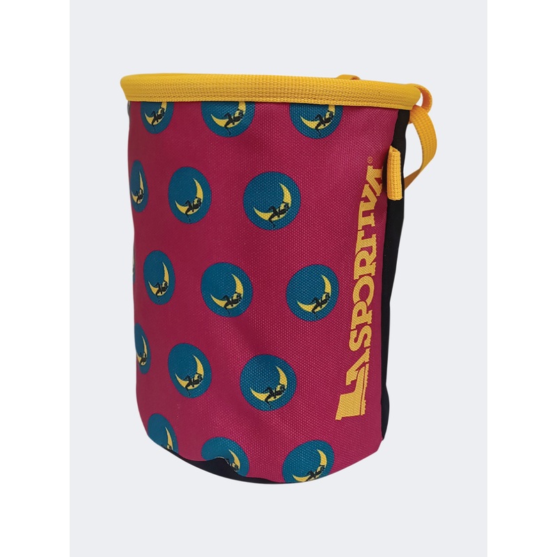 La Sportiva Climbing On The Moon Chalk Bag Fucsia/Giallo
