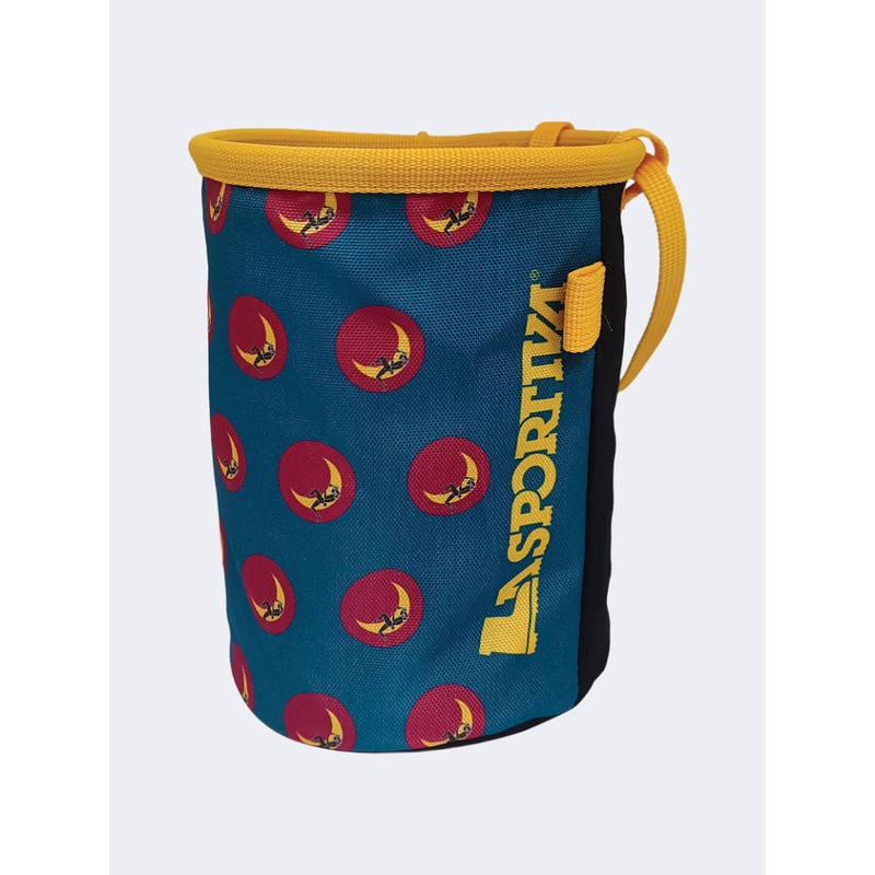 La Sportiva Climbing On The Moon Chalk Bag Turchese/Giallo