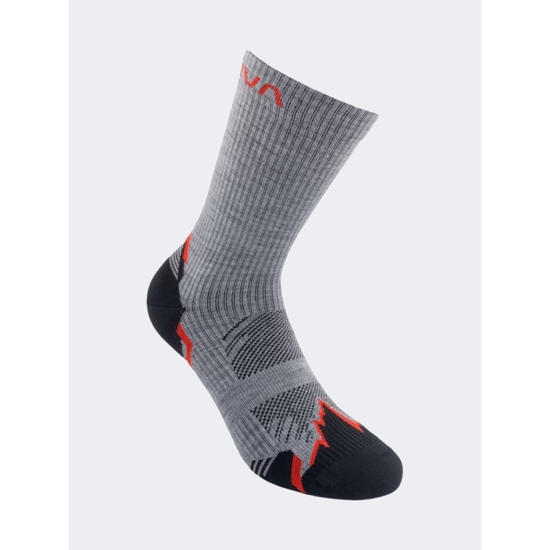 La Sportiva Mountain Unisex Hiking Sock Carbon/Red