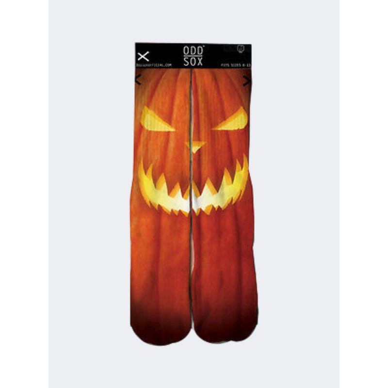Odd Sox Jack O' Lantern Unisex Lifestyle Sock Orange/Black