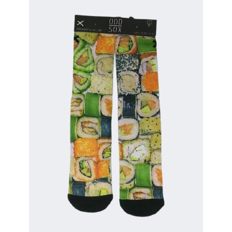 Odd Sox Sushi Unisex Lifestyle Sock Black/Multicolor