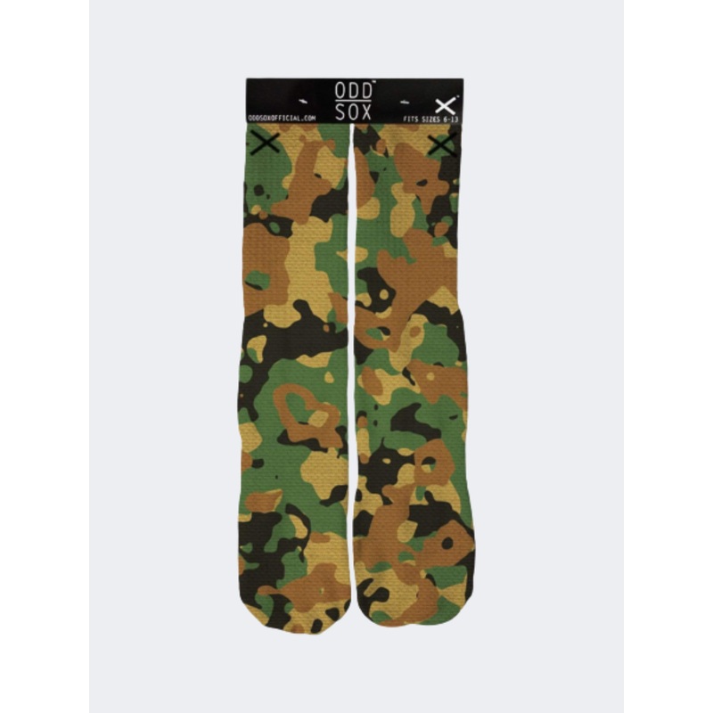Odd Sox Woodland Unisex Lifestyle Sock Camo