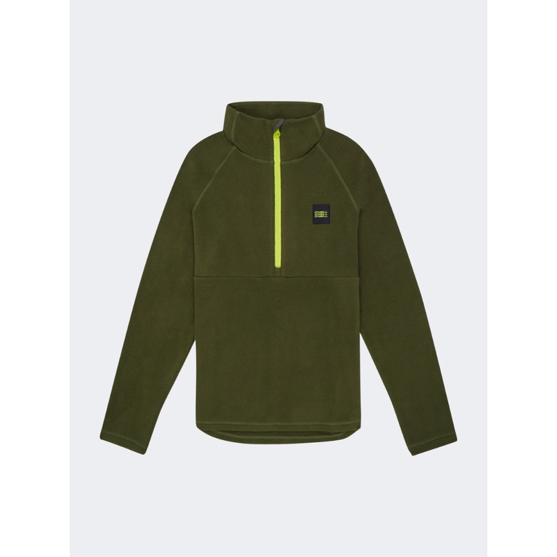 Oneill Pb 1/4 Zip Kids-Boys Skiing Fleece Forest Night