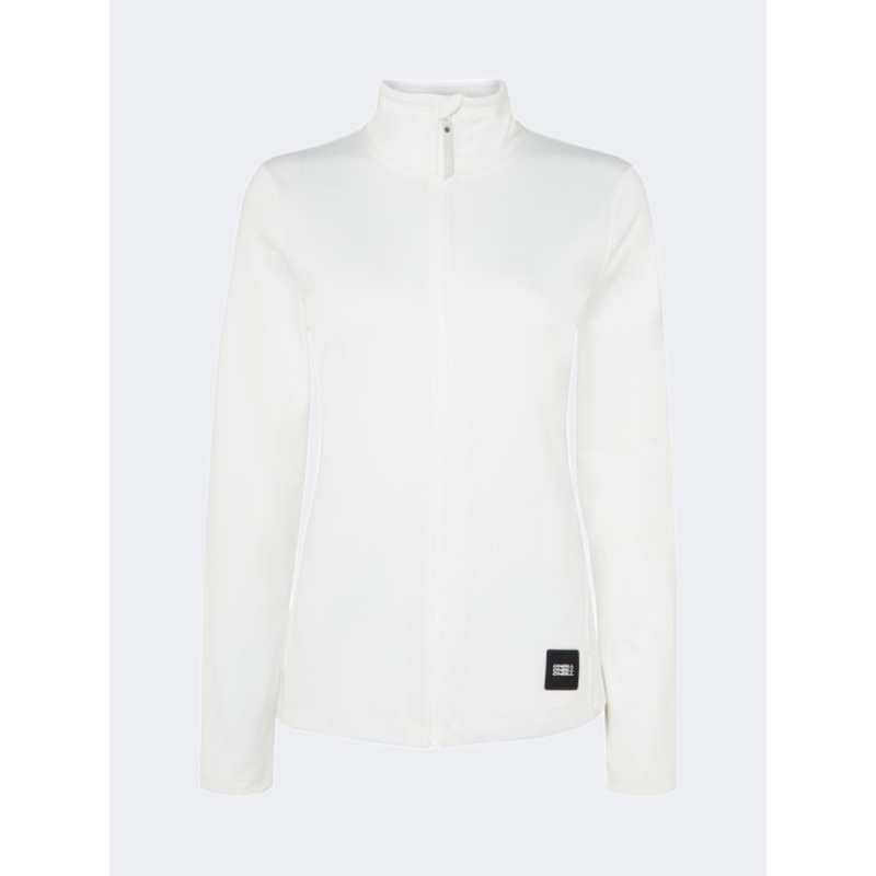 Oneill Pw Clime Full-Zip Women Skiing Fleece Powder White