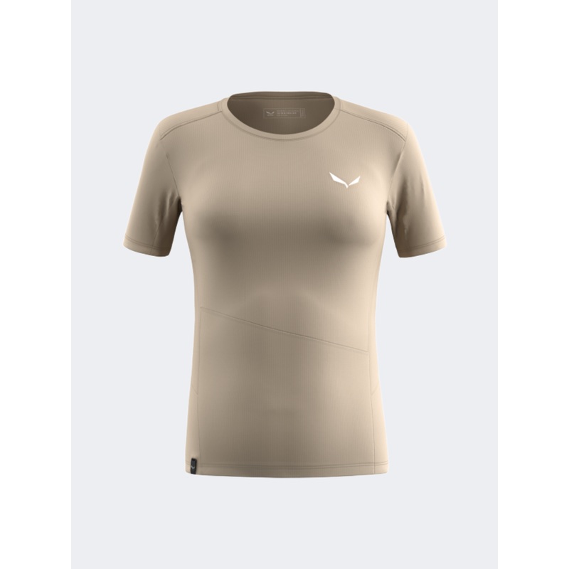 Salewa Puez Sporty Dry Women Hiking T-Shirt Quicksand