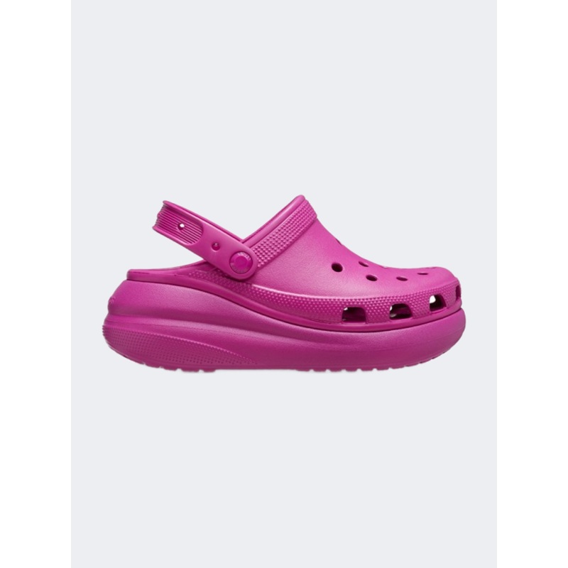 Crocs Classic Crush Unisex Lifestyle Slippers Fuchsia Fun
