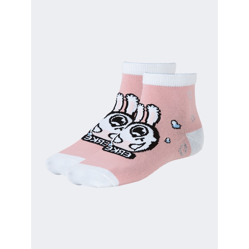 Erke 3 In 1 Girls Lifestyle Sock Pink/White/Heather