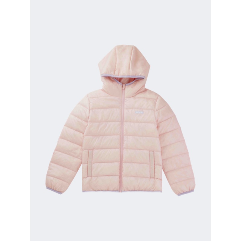Erke Down Kids-Girls Training Jacket Pink
