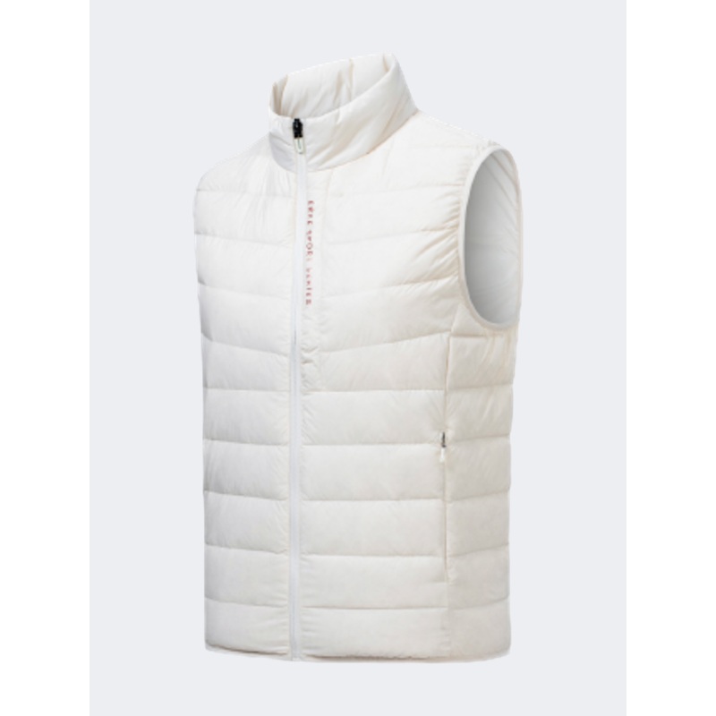 Erke Down Waistcoat Women Lifestyle Vest Glacier White