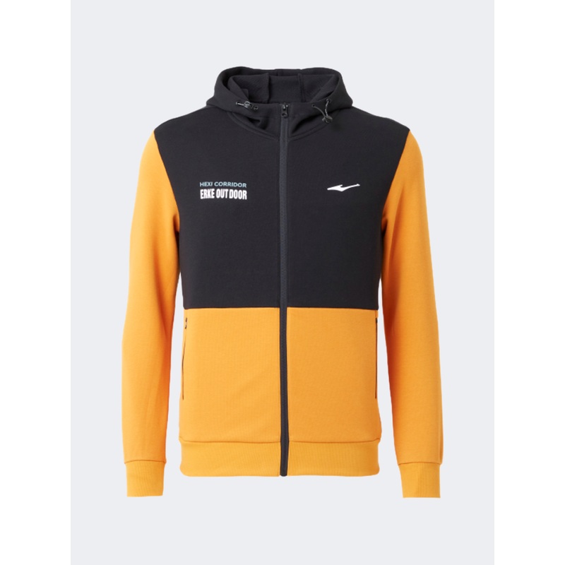 Erke Full Zip Men Outdoor Hoody Orange