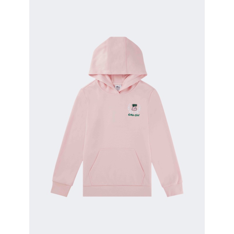 Erke Pullover Kids Training Hoody Pink