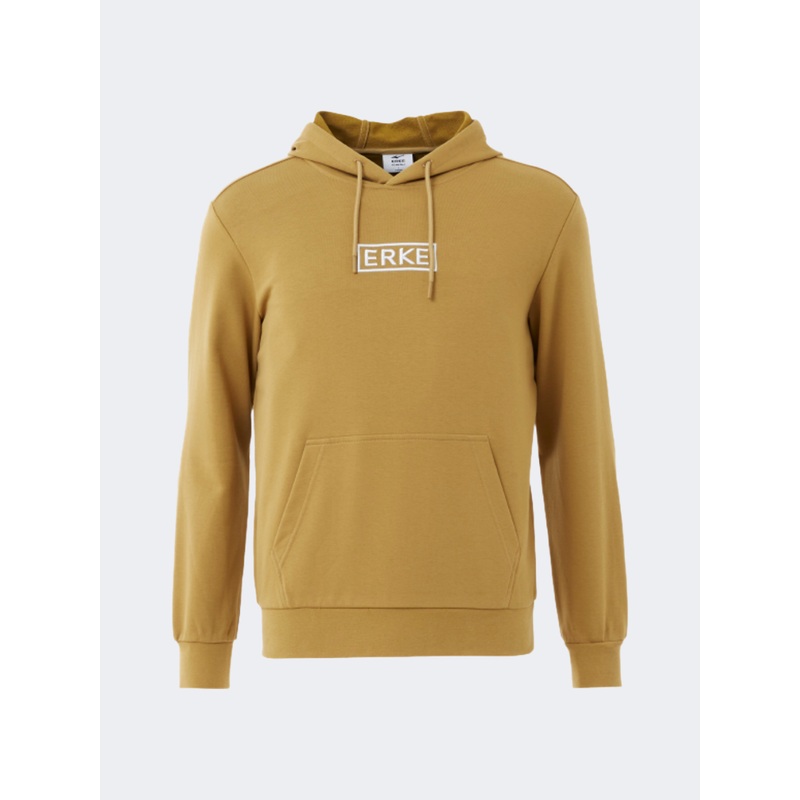Erke Pullover Men Lifestyle Hoody Light Brown