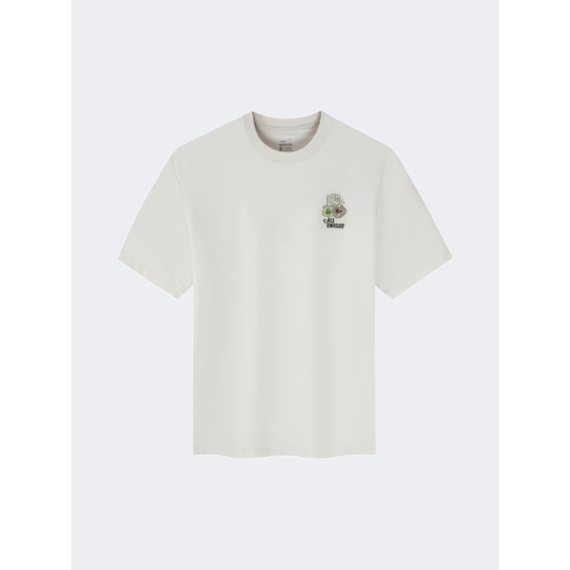 Erke Unisex Lifestyle T-Shirt Cheese White