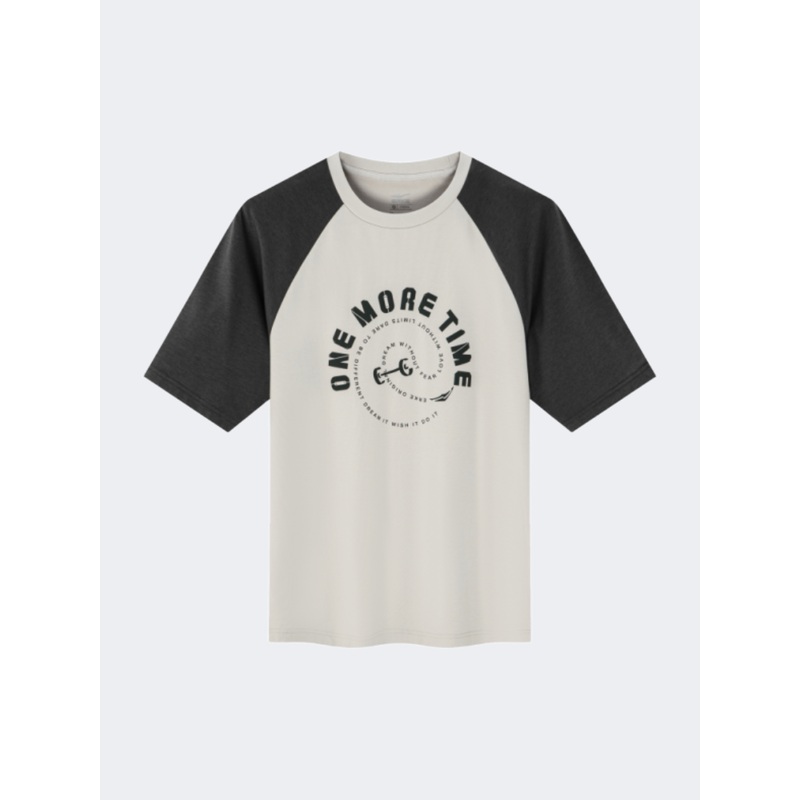 Erke Unisex Lifestyle T-Shirt Light Beige/Black